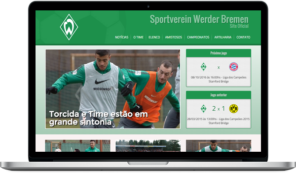 Criar um site para time de futebol -  - Criação de site