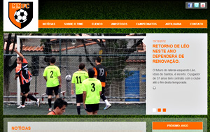 time de futebol na cor laranja