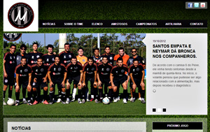 time de futebol na cor preto